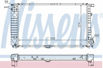 Радиатор, охлаждение двигателя NISSENS купить