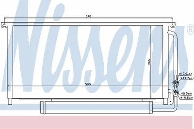 Конденсатор, кондиционер NISSENS купить