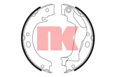 Комплект тормозных колодок, стояночная тормозная система NK купить