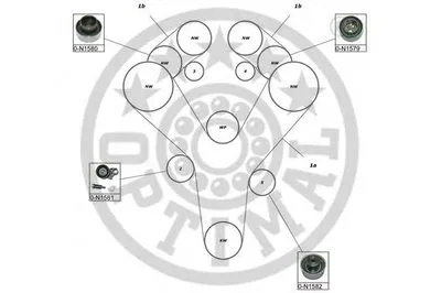Комплект ремня ГРМ OPTIMAL купить