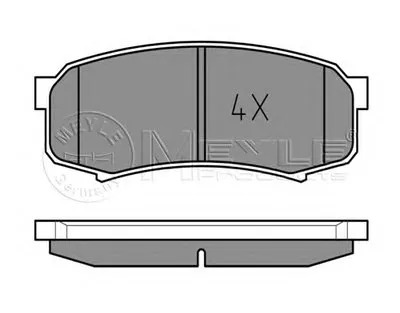 Комплект тормозных колодок, дисковый тормоз MEYLE купить