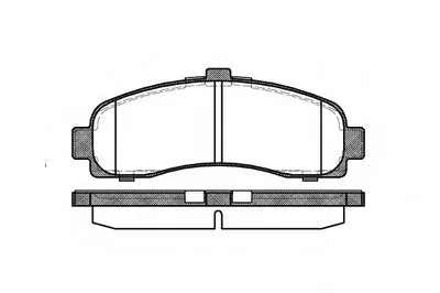 Комплект тормозных колодок, дисковый тормоз REMSA купить