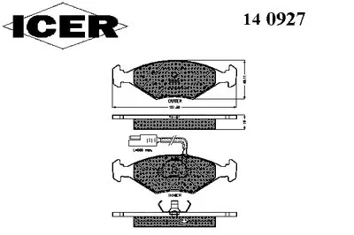 Комплект тормозных колодок, дисковый тормоз ICER купить