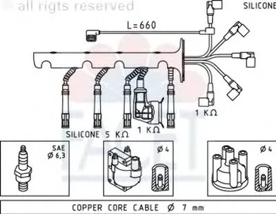 Комплект проводов зажигания FACET купить