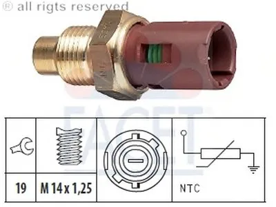 Датчик, температура охлаждающей жидкости; Датчик, температура охлаждающей жидкости; Датчик, температура охлаждающей жидкости FACET купить