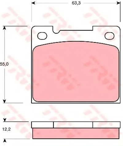 Комплект тормозных колодок, дисковый тормоз TRW купить