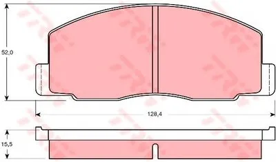 Комплект тормозных колодок, дисковый тормоз TRW купить