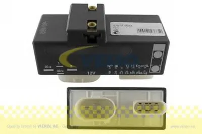 Реле, продольный наклон шкворня вентилятора Q+, original equipment manufacturer quality VEMO купить