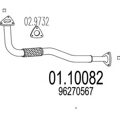 Труба выхлопного газа MTS купить