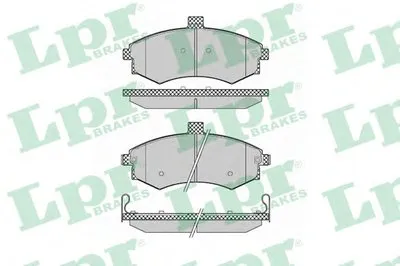Комплект тормозных колодок, дисковый тормоз LPR купить