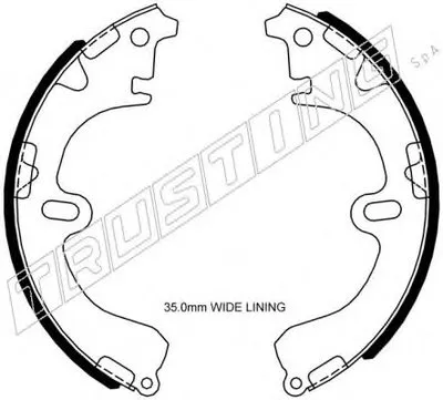 Комплект тормозных колодок TRUSTING купить