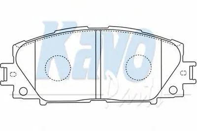 Комплект тормозных колодок, дисковый тормоз MK KASHIYAMA KAVO PARTS купить