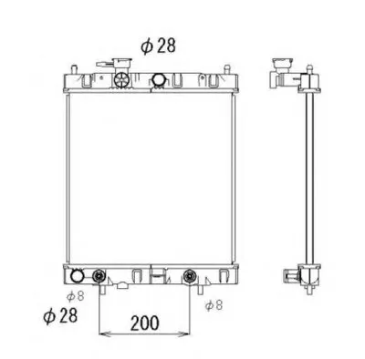 Радиатор, охлаждение двигателя NRF купить