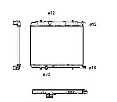 Радиатор, охлаждение двигателя EASY FIT NRF купить