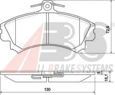 Комплект тормозных колодок, дисковый тормоз A.B.S. купить