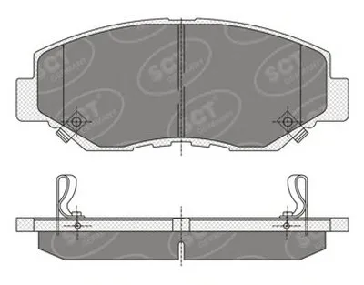 Комплект тормозных колодок, дисковый тормоз SCT Germany купить
