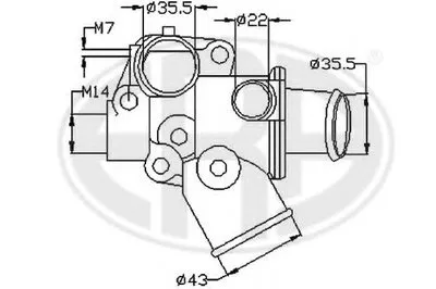 Термостат, охлаждающая жидкость ERA купить