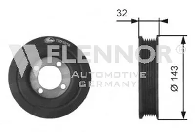 Ременный шкив, коленчатый вал FLENNOR купить
