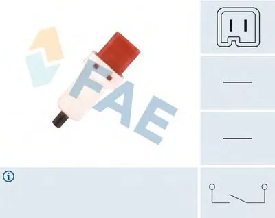 Выключатель фонаря сигнала торможения; Выключатель, привод сцепления (Tempomat) FAE купить