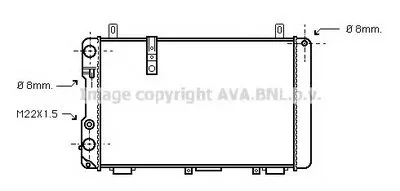 Радиатор, охлаждение двигателя AVA QUALITY COOLING купить
