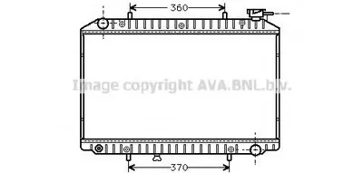 Радиатор, охлаждение двигателя AVA QUALITY COOLING купить
