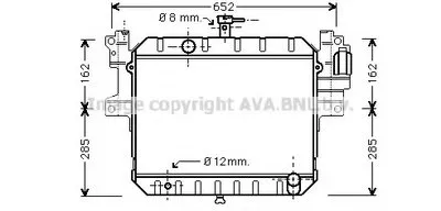 Радиатор, охлаждение двигателя AVA QUALITY COOLING купить