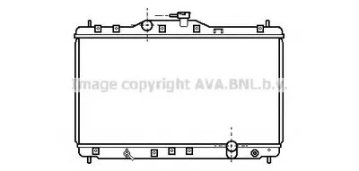 Радиатор, охлаждение двигателя AVA QUALITY COOLING купить