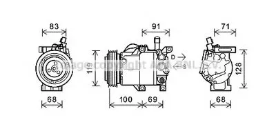 Компрессор, кондиционер AVA QUALITY COOLING купить