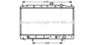 Радиатор, охлаждение двигателя AVA QUALITY COOLING купить
