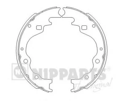 Комплект тормозных колодок NIPPARTS купить