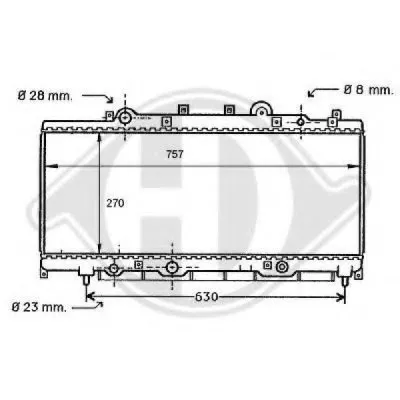 Радиатор, охлаждение двигателя DIEDERICHS купить