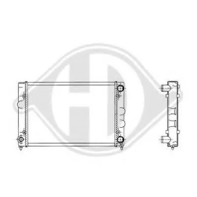 Радиатор, охлаждение двигателя DIEDERICHS купить