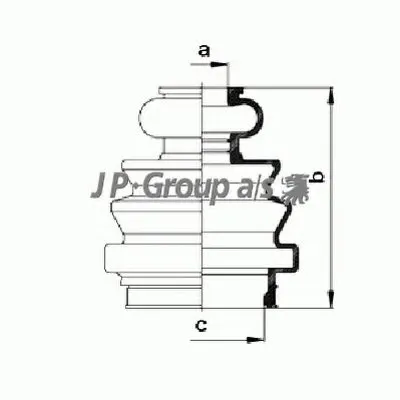 Комплект пылника, приводной вал QH JP GROUP купить