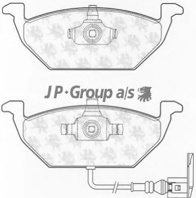 Комплект тормозных колодок, дисковый тормоз QH JP GROUP купить