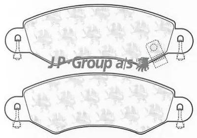 Комплект тормозных колодок, дисковый тормоз QH JP GROUP купить