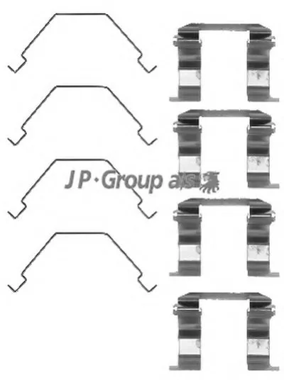 Комплектующие, колодки дискового тормоза QH JP GROUP купить