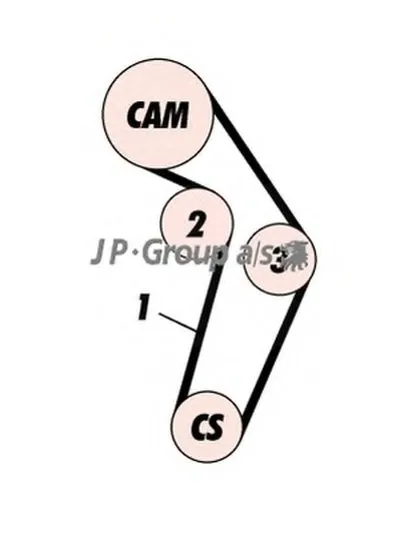 Комплект ремня ГРМ QH JP GROUP купить