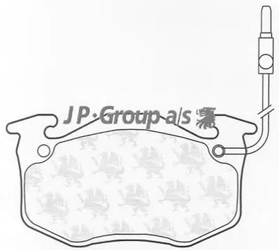 Комплект тормозных колодок, дисковый тормоз QH JP GROUP купить
