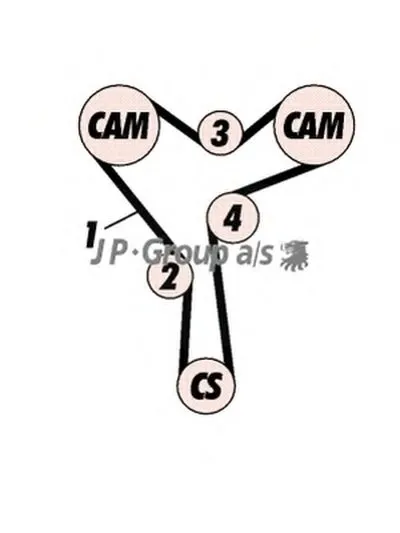 Комплект ремня ГРМ QH JP GROUP купить