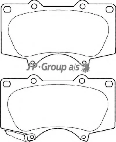 Комплект тормозных колодок, дисковый тормоз QH JP GROUP купить