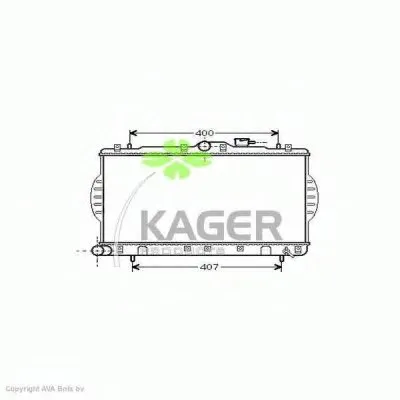 Радиатор, охлаждение двигателя KAGER купить