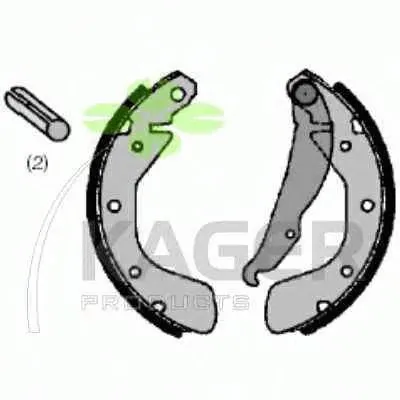 Комплект тормозных колодок KAGER купить