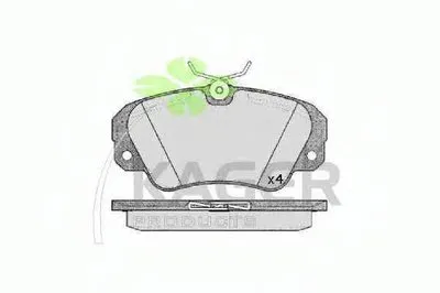 Комплект тормозных колодок, дисковый тормоз KAGER купить