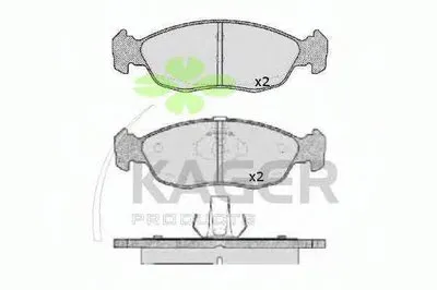 Комплект тормозных колодок, дисковый тормоз KAGER купить