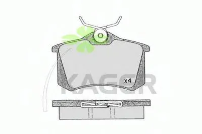 Комплект тормозных колодок, дисковый тормоз KAGER купить
