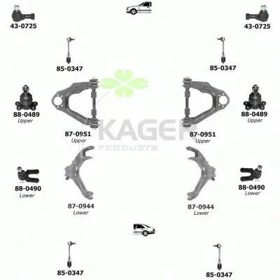 Подвеска колеса KAGER купить