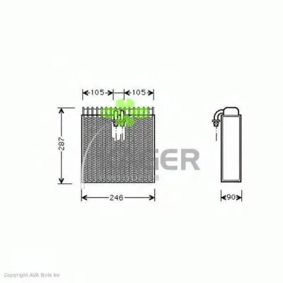 Испаритель, кондиционер KAGER купить