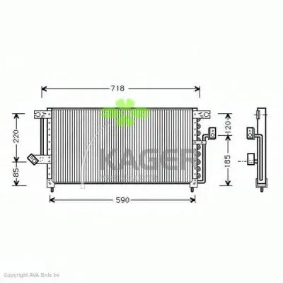 Конденсатор, кондиционер KAGER купить