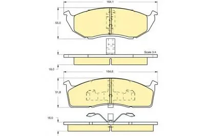 Комплект тормозных колодок, дисковый тормоз GIRLING купить