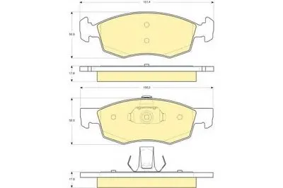 Комплект тормозных колодок, дисковый тормоз GIRLING купить